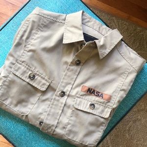 Boys NASA Buzz Aldrin Button Down Shirt (7/8)